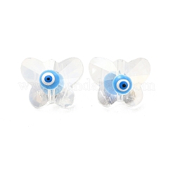 Böses Auge Glasschmetterlingsperlen&nbsp;G-P485-01A