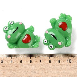 Figurines de grenouille 3d en résine mignonnes de dessin animé&nbsp;LS-RESI-Z024-01B