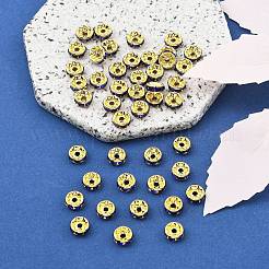 Perline distanziatori strass in ottone&nbsp;RB-A014-Z8mm-05G