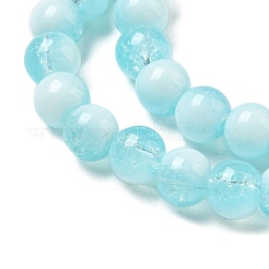Perle di vetro crackle&nbsp;X1-GLAA-U001-6mm-08