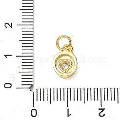 Adornos de latón micropavé de circonia cúbica&nbsp;KK-I276-58G
