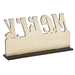 Décorations d'affichage de table en bois&nbsp;WOOD-N005-75