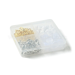 40 Stück 2-farbige Ohrclips aus Eisen&nbsp;KK-FS0001-27
