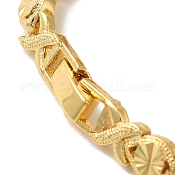 Gestellplattierte Messing-Gliederarmbänder&nbsp;BJEW-K258-01A-G