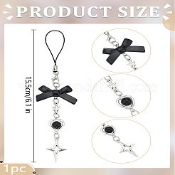 1 Stück Handy-Lanyard aus Eisen mit Acryl und Kunststoffperlen&nbsp;AJEW-LP0005-08