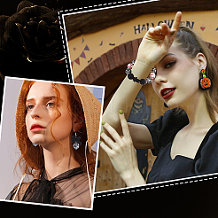 50 Stück runde Silikon-Focal-Perlen mit Halloween-Motiv&nbsp;SIL-SC0001-90