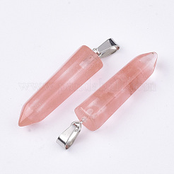 Kirschquarzglas Punkt Anhänger&nbsp;LS-G-R220-34N
