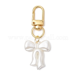 2 pz. decorazioni pendenti in perle finte di plastica con fiori e fiocchi&nbsp;HJEW-JM02558