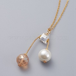 Pendentifs colliers et boucles d'oreilles ensembles de bijoux&nbsp;SJEW-JS01064-02