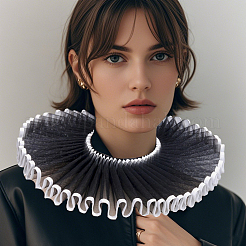 Abnehmbarer Damen-Fake-Kragen aus Gaze&nbsp;AJEW-WH20042-91A