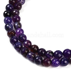 Facettes facettes facettes d'agate de craquage naturel&nbsp;LS-G-F447-8mm-G01-01