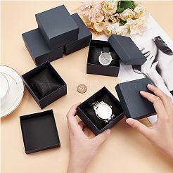 Caja de regalo de almacenamiento de relojes de joyería de cartón&nbsp;CON-WH0092-67B