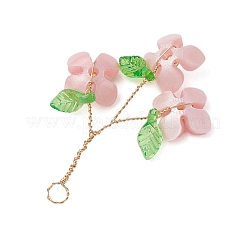 Pendentifs en plastique avec fil acrylique et cuivre&nbsp;PALLOY-JF03601-05