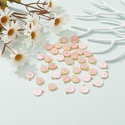 2 Sets 2 Arten vergoldete Legierungs-Emaille-Charms&nbsp;ENAM-YW0001-28A