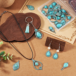 24 pz 8 stili pendenti in lega di stile tibetano&nbsp;FIND-TA0010-13