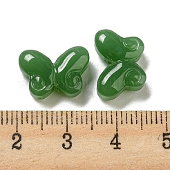 Abalorios de vidrio imitación de jade&nbsp;GLAA-D017-01A