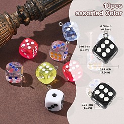10 pendentif en résine époxy&nbsp;CRES-YW0002-35
