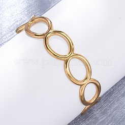 Bracelets manchettes en acier inoxydable 304 pour femmes&nbsp;BJEW-D306-02G