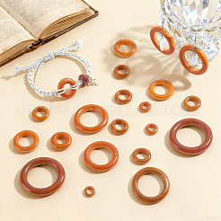 72 Stück 6 Stile Ahornholz-Verbindungsringe für DIY-Zubehör&nbsp;WOOD-GA0002-13