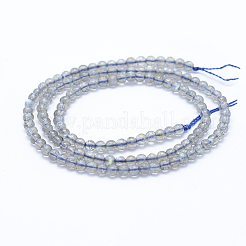 Chapelets de perles en labradorite naturelle &nbsp;G-P342-09A-3mm-A++