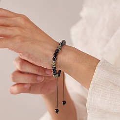 Bracelets à perles rondes tressées&nbsp;CN2041-2