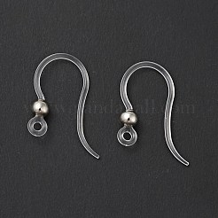 Ganci per orecchini in resina trasparente&nbsp;RESI-G050-01P