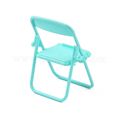 Süßer Mini-Klappstuhl aus Kunststoff&nbsp;DJEW-WH0015-76