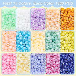 15 cuentas de semillas de vidrio de colores&nbsp;SEED-PH0012-08