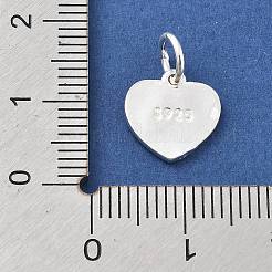 925 dije de corazón de plata de ley 