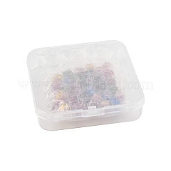 32pcs 7 Farben handgemachte Goldsand-Bunte Malereiperlen&nbsp;LAMP-FS0001-30