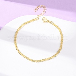 Bracciali in ottone con perline per donna&nbsp;BJEW-C140-19G