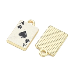 Ciondoli in lega smaltata a forma di carte da gioco&nbsp;FIND-D044-27G-01