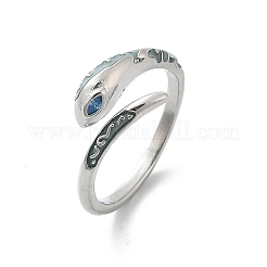 Manschettenringe aus Messing mit Zirkonia für Damen&nbsp;RJEW-S401-01P