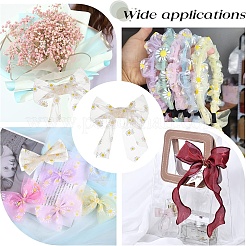 Rubans d'organza&nbsp;ORIB-WH0001-001