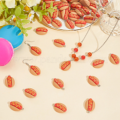 60pcs pendentifs en résine opaque&nbsp;RESI-SC0006-42