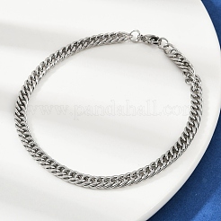 201 Edelstahl Cuban Chian Armband für Männer&nbsp;BJEW-B138-01P
