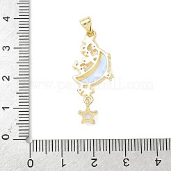 Ottone micro spianare pendenti zirconi&nbsp;X-KK-L239-043G