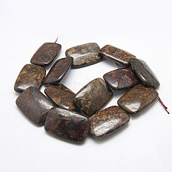 Natur Bronzit Perlen Stränge&nbsp;G-G229-20x30mm-09