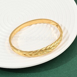 304 Edelstahl-Armreifen mit Scharnier für Damen&nbsp;BJEW-C114-07G