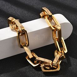 Gliederkettenarmbänder aus 304 Edelstahl für Damen und Herren&nbsp;BJEW-A031-06G