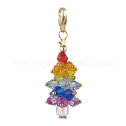 Decorazione pendente perline di vetro albero&nbsp;HJEW-JM02613-02