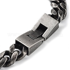 Bracelets à maillons cubains en acier inoxydable 304 pour hommes et femmes&nbsp;BJEW-D031-07B
