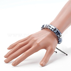 Bracciali di perline intrecciati con fili di nylon regolabili&nbsp;BJEW-JB06070-02