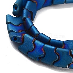 Chapelets de perles hématite synthétique sans magnétique&nbsp;G-P545-I02-01