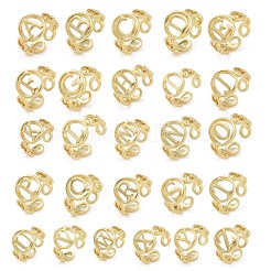 Anelli per polsini aperti in ottone da donna&nbsp;RJEW-K289-01G