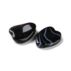 Perle di agata nera naturale (tinte e riscaldate).&nbsp;G-I359-02