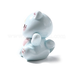 Undurchsichtiges süßes kleines Katzen-Harz-Ornament&nbsp;RESI-S015-02A