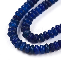 Gefärbt natürlichen weißen Jade Perlen Stränge&nbsp;G-T139-57A-03