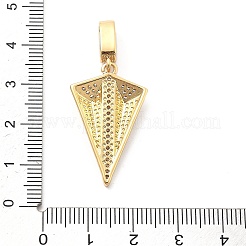 Crémaillère en laiton avec pendentifs en zircone cubique&nbsp;KK-Q017-05A-G