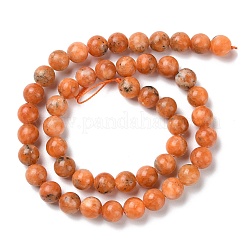 Natürliche orange Calcit Perlen Stränge&nbsp;G-E576-74D